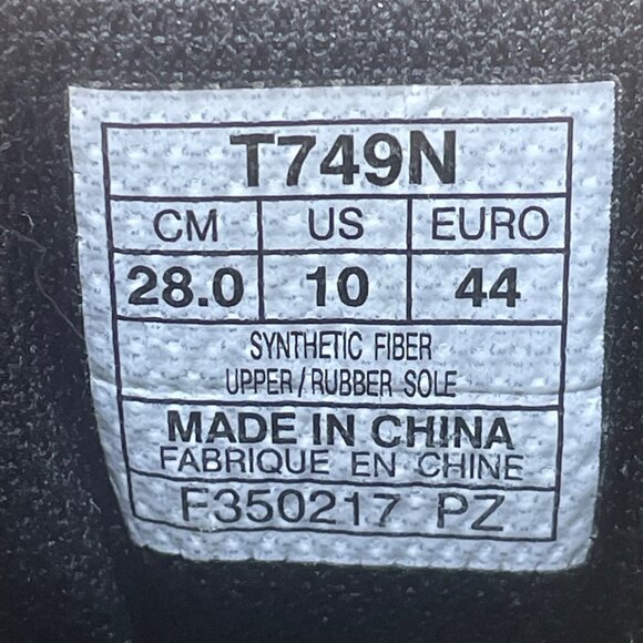 Asics Men’s Silver & Black Mesh Dynamic Duomax Gel Running Shoes Size 10 - Picture 6 of 8